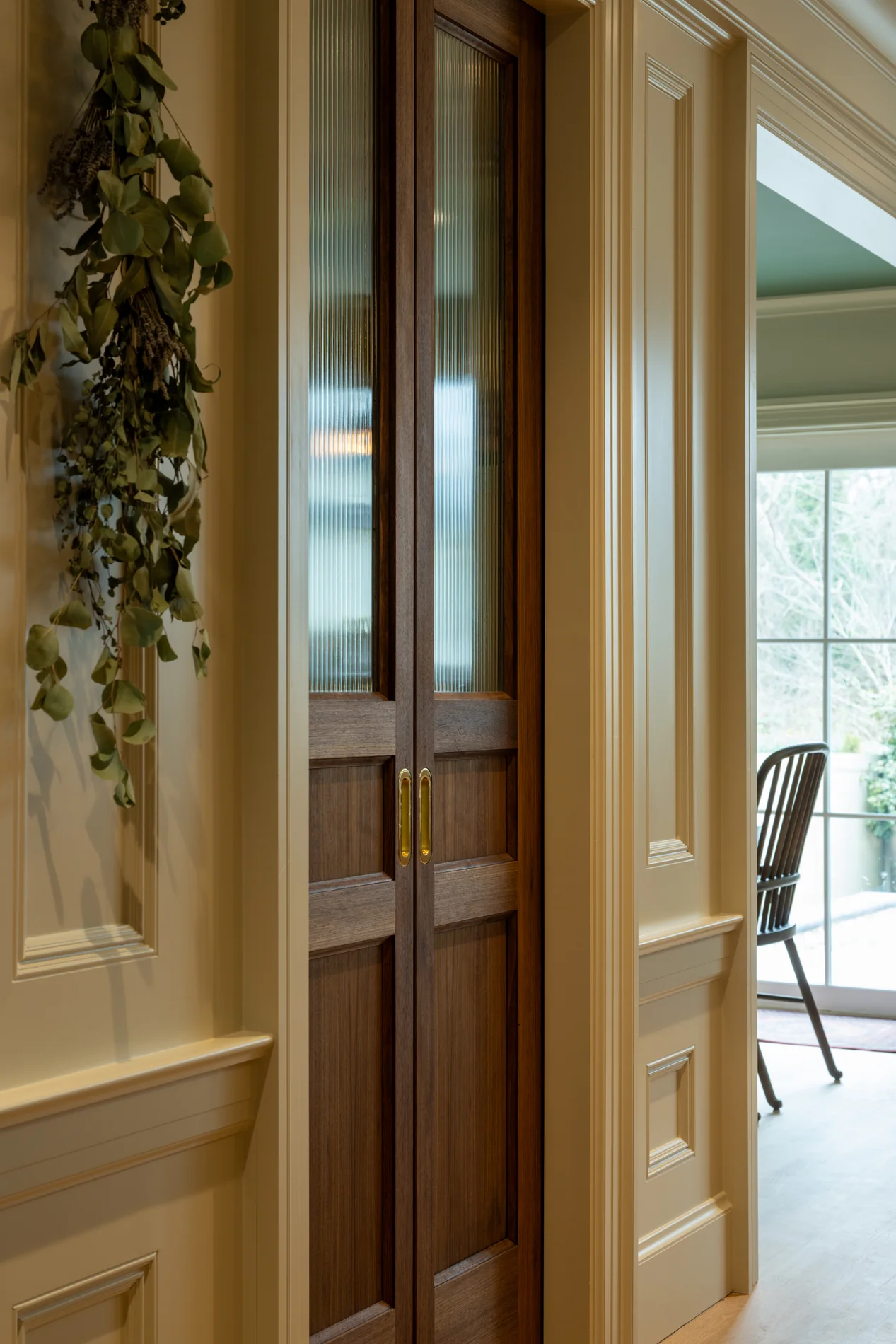 Arched painted opening